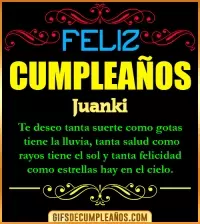 GIF Frases de Cumpleaños Juanki